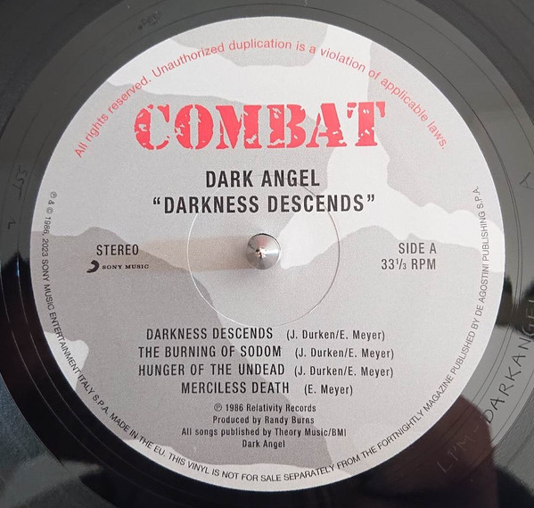Виниловая пластинка Dark Angel – Darkness Descends (LP)
