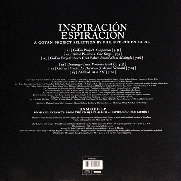 Gotan Project - Inspiraciоn - Espiraciоn (LP)
