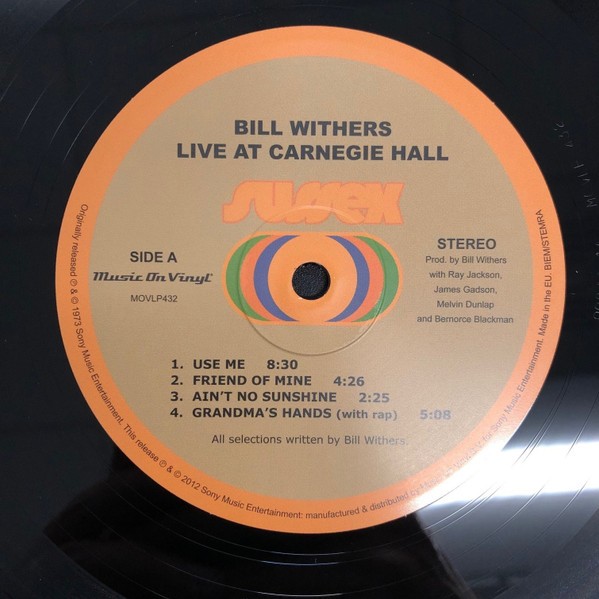 Bill Withers. Live At Carnegie Hall (2LP)