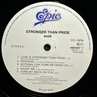 Sade - Stronger Than Pride (Half Speed) (LP)