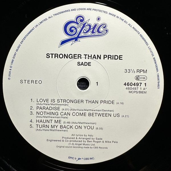 Sade - Stronger Than Pride (Half Speed) (LP)