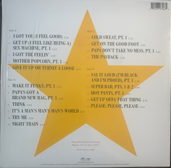 James Brown - 20 All Time Greatest Hits! (2LP)