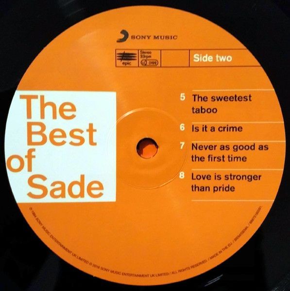 Виниловая пластинка Sade - The Best of Sade (2LP)