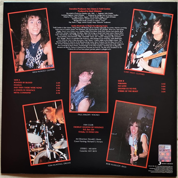 Виниловая пластинка Exodus – Bonded By Blood (LP)