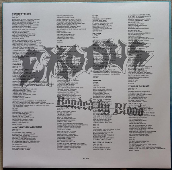 Виниловая пластинка Exodus – Bonded By Blood (LP)