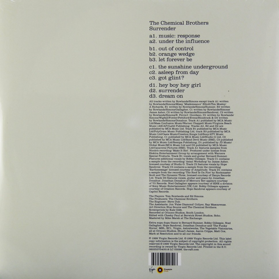 The Chemical Brothers - Surrender (2LP)