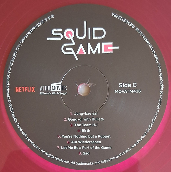 Игра Кальмар Jung Jaeil - Squid Game  (Deluxe Edit) (Numbered) (soundtrack) (Coloured) (2LP)