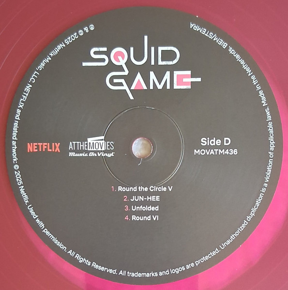 Игра Кальмар Jung Jaeil - Squid Game  (Deluxe Edit) (Numbered) (soundtrack) (Coloured) (2LP)