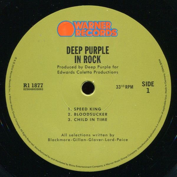 Deep Purple - In Rock (LP)