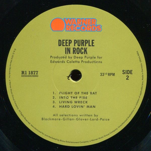 Deep Purple - In Rock (LP)