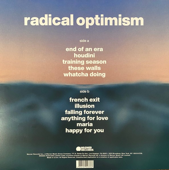 Dua Lipa. Radical Optimism. (ColoRED) (LP)