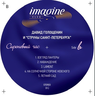 Давид Голощекин И Струны Санкт-Петербурга – Сиреневый Час (LP)