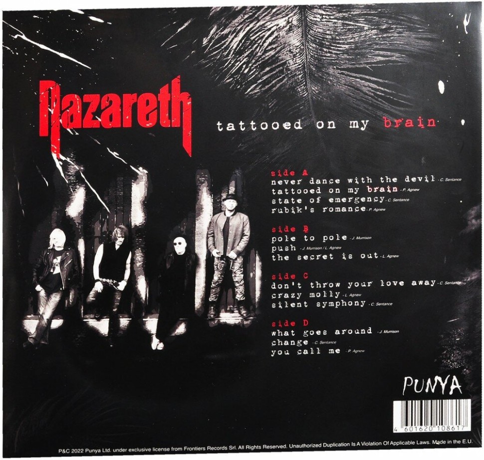 Nazareth - Tattooed On My Brain (Limited Edition)(color)(2LP)
