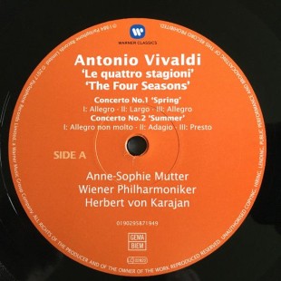 Виниловые пластинки Anne-Sophie Mutter, Herbert Von Karajan, Vivaldi - The Four Seasons (LP)