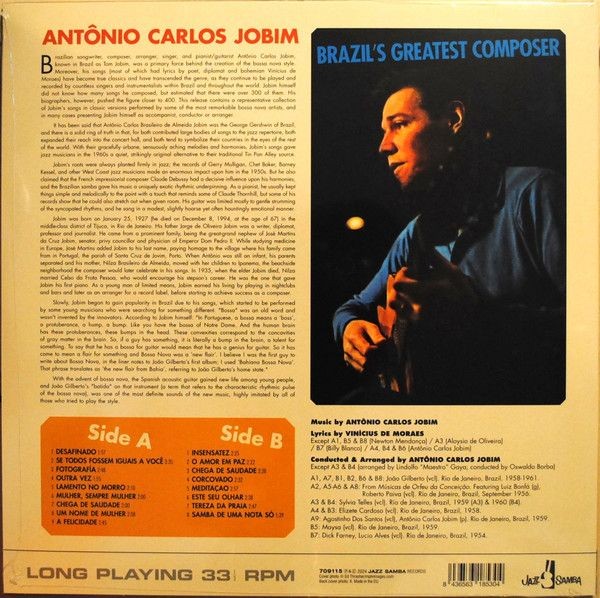 Antonio Carlos Jobim - Brazils Greatest Composer. (Lp)