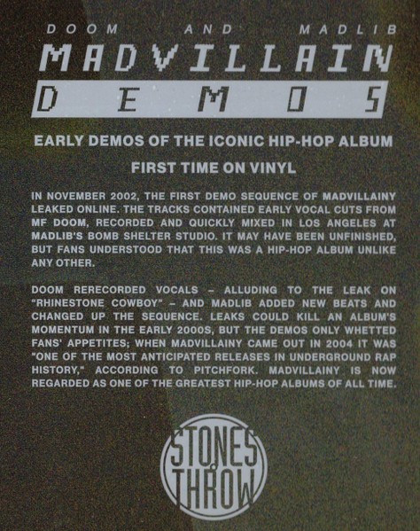 Madvillain - Madvillainy Demos (LP)