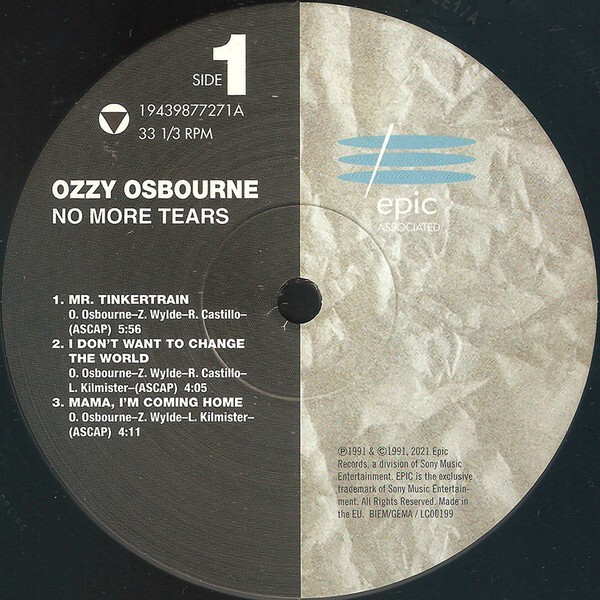 Виниловая пластинка Ozzy Osbourne - No More Tears (2LP)