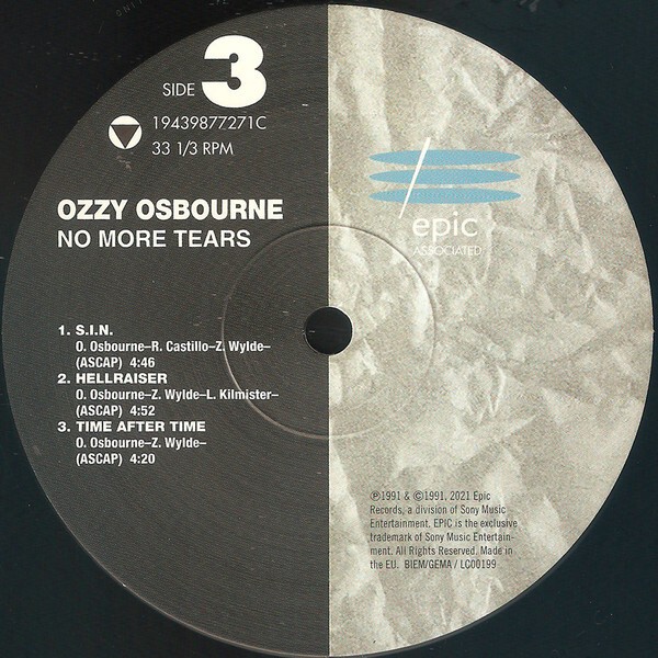 Виниловая пластинка Ozzy Osbourne - No More Tears (2LP)