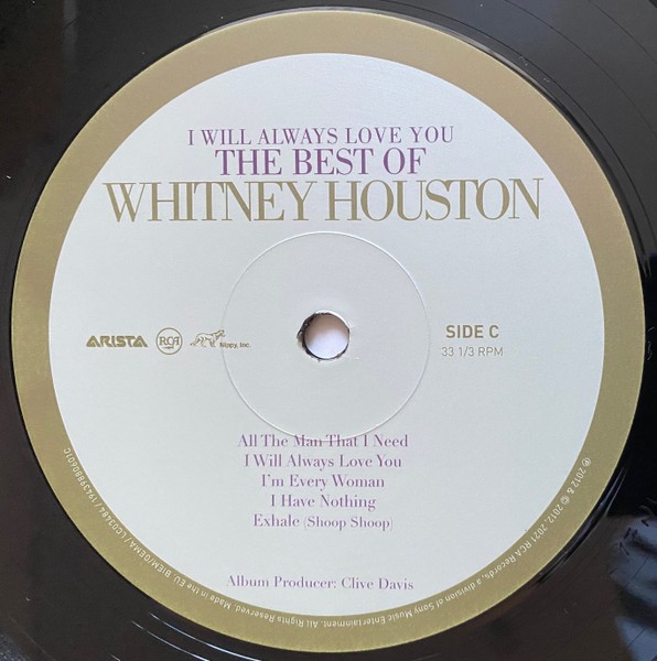 Whitney Houston - I Will Always Love You: The Best Of (2LP)
