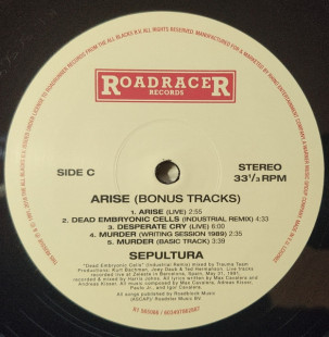Виниловая пластинка Sepultura – Arise (2LP)