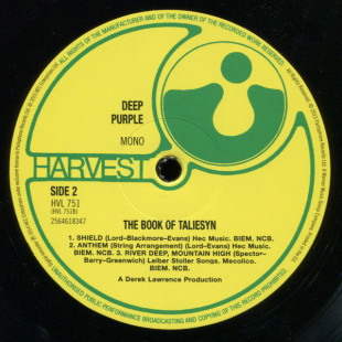 Deep Purple - The Book Of Taliesyn (Limited Edit) (Mono) (LP)