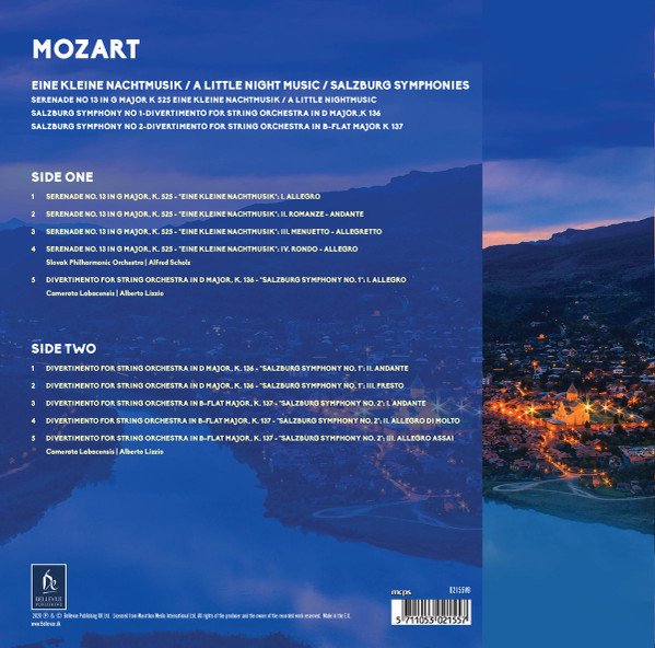 Моцарт - маленькая ночная музыка / Symphony Orchestra - Mozart - Eine Kleine Nachtmusik, Salzburg Symphonies (LP)