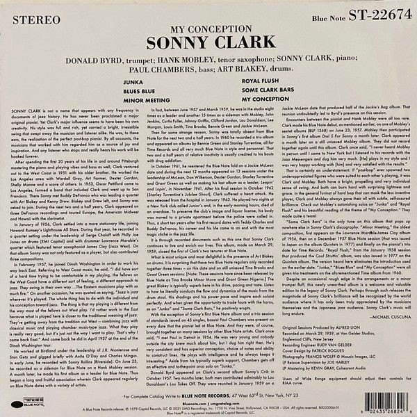Sonny Clark. My Conception (LP)