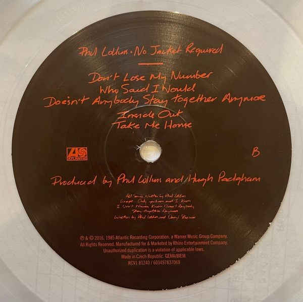 Phil Collins - No Jacket Required (Limited Edit) (color) (LP)
