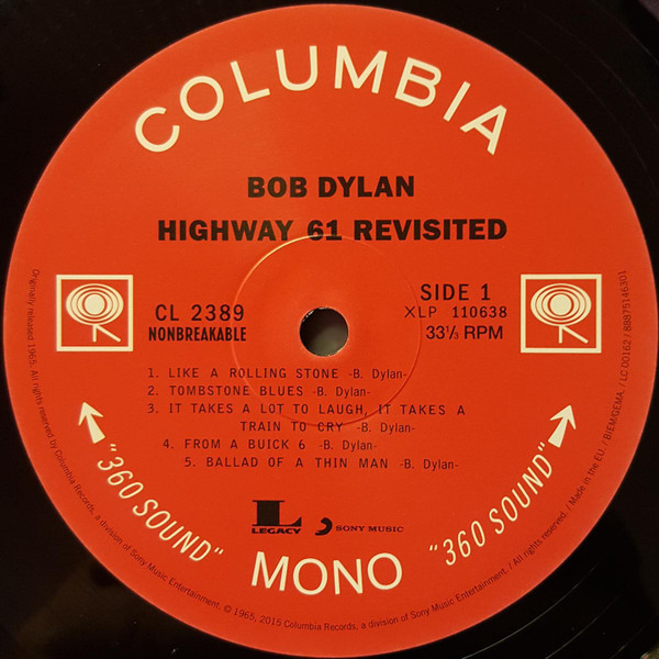 Bob Dylan - Highway 61 Revisited (Mono) (LP)