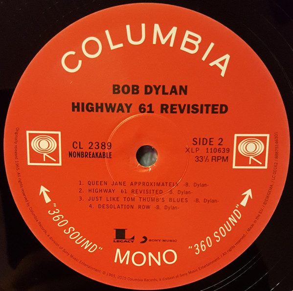 Bob Dylan - Highway 61 Revisited (Mono) (LP)