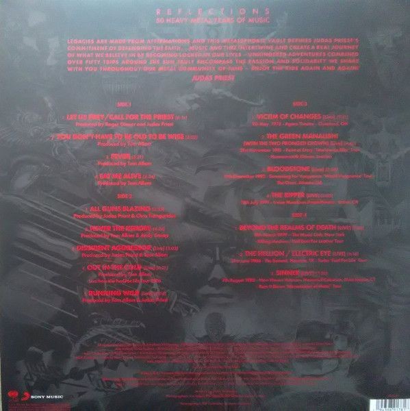 Judas Priest. Reflections - 50 Heavy Metal Years Of Music. (color) (2LP)