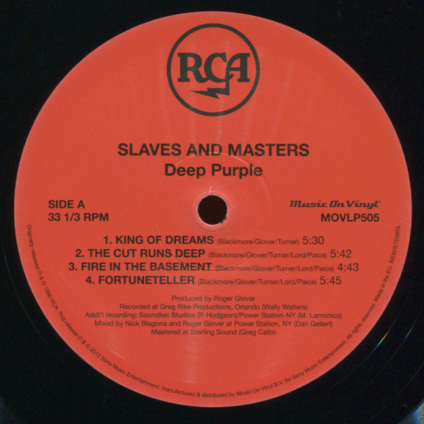 Deep Purple - Slaves And Masters (LP)