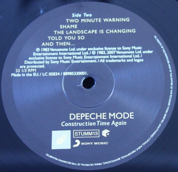 Depeche Mode - Construction Time Again (LP)