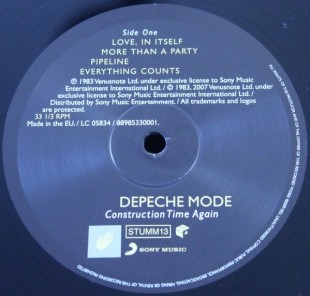 Depeche Mode - Construction Time Again (LP)