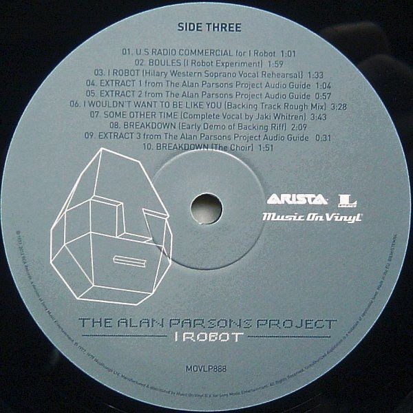 The Alan Parsons Project. I Robot (Deluxe Edit) (Legacy Edit) (35th Anniversary) (LP)