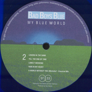 Bad Boys Blue - My Blue World (color) (LP)