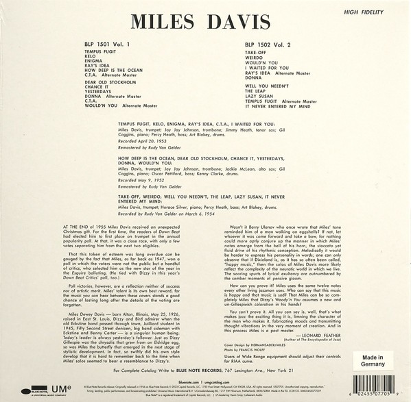 Miles Davis: Volume  (Mono)  (Lp)