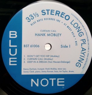 Hank Mobley Featuring Kenny Dorham & Sonny Clark ‎– Curtain Call(LP)