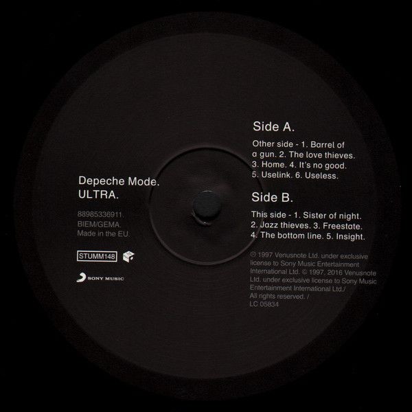 Виниловая пластинка Depeche Mode - Ultra (LP)