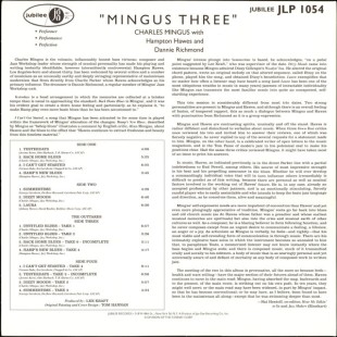Charles Mingus, Hampton Hawes, Danny Richmond / Mingus Three (Deluxe Edit 100 Years) (Mono) (2Lp)
