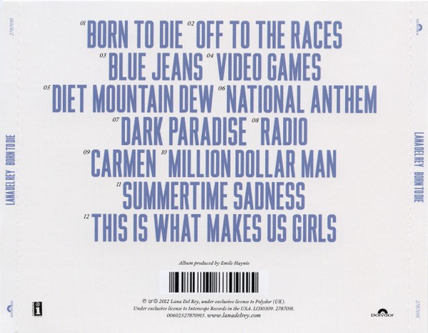 Lana Del Rey - Born To Die (CD)