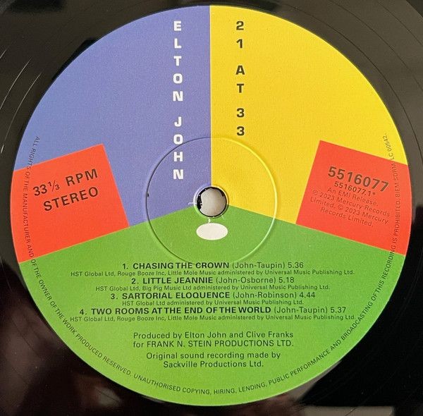 Elton John - 21 At 33 (LP)