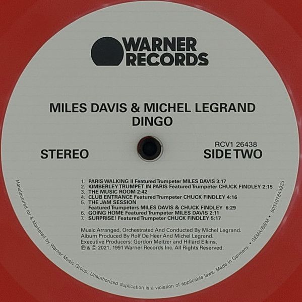 Miles Davis & Michel Legrand - Dingo (color) (soundtrack) (LP)