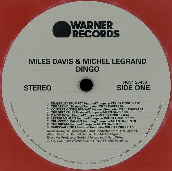 Miles Davis & Michel Legrand - Dingo (color) (soundtrack) (LP)