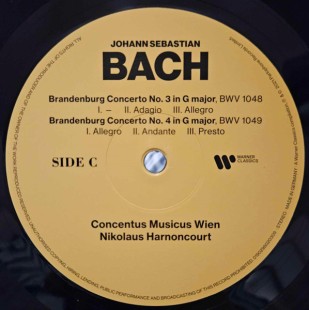 J. S. Bach. Concentus Musicus Wien. Nikolaus Harnoncourt. Brandenburg Concertos Nos. ( 2LP )