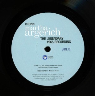 Martha Argerich. Chopin - The Legendary 1965 Recording (LP)