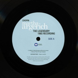 Martha Argerich. Chopin - The Legendary 1965 Recording (LP)