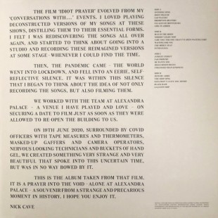 Nick Cave - Idiot Prayer (Nick Cave Alone At Alexandra Palace) (2LP)
