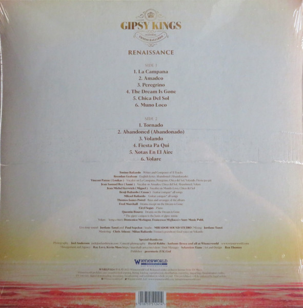 Gipsy Kings featuring Tonino Baliardo – Renaissance (LP)