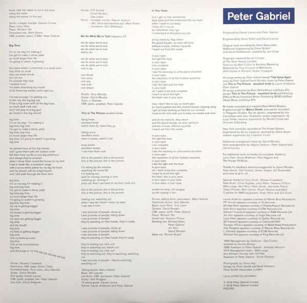Peter Gabriel – So (LP)